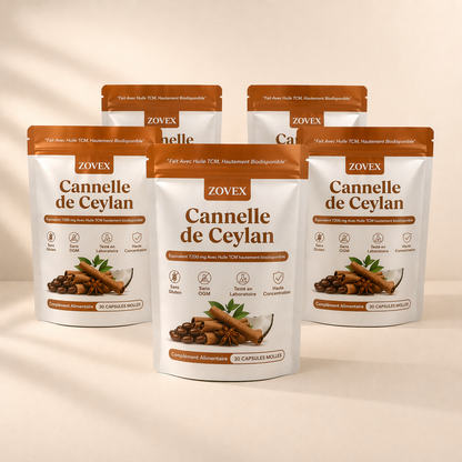Cannelle de Ceylan 7200 mg équivalent avec huile MCT