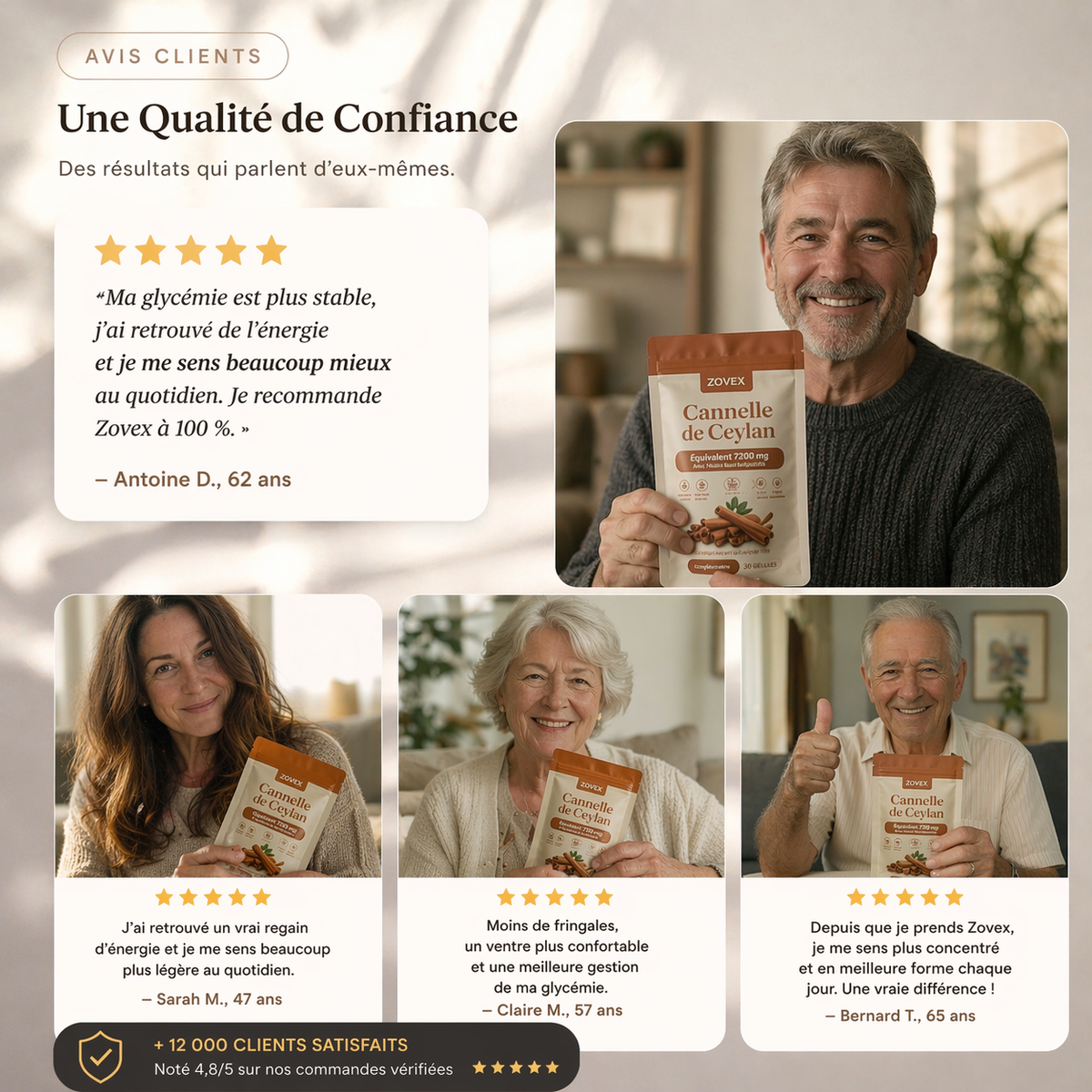 Cannelle de Ceylan 7200 mg équivalent avec huile MCT